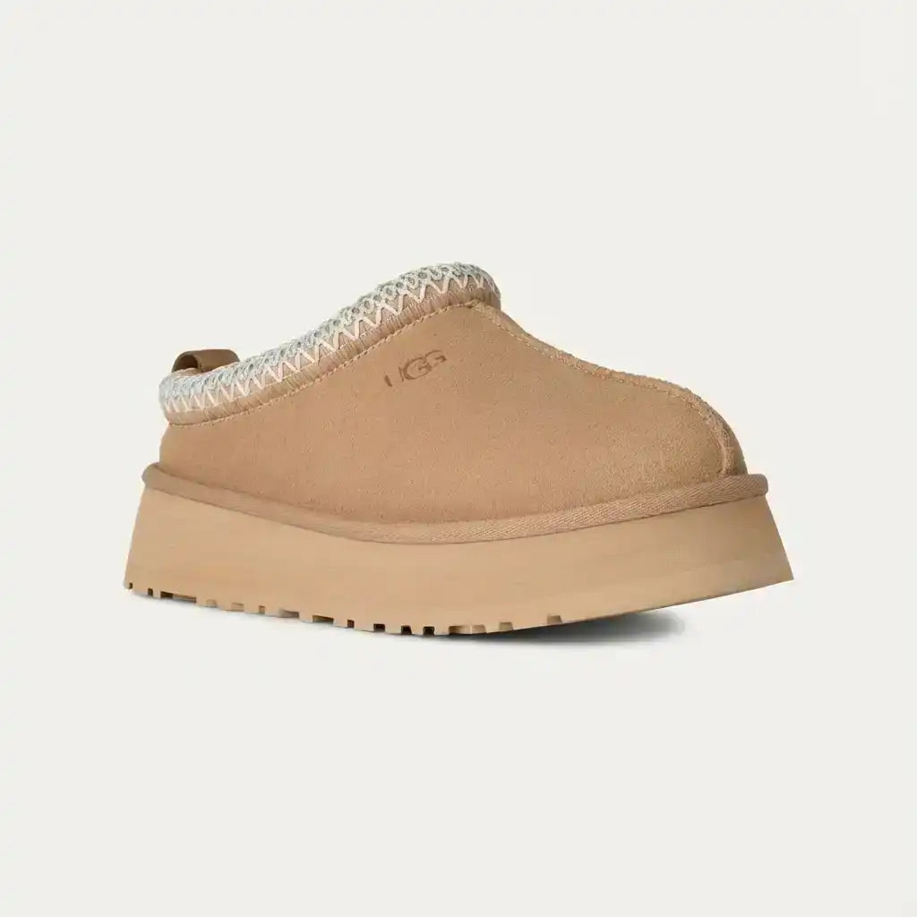 UGG Tazz Slipper Platform in Chestnut side profile view
