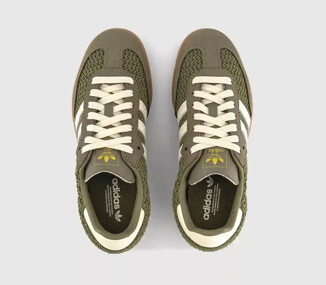 Adidas Samba OG Orbit Green Cream White Gum side top view sneaker