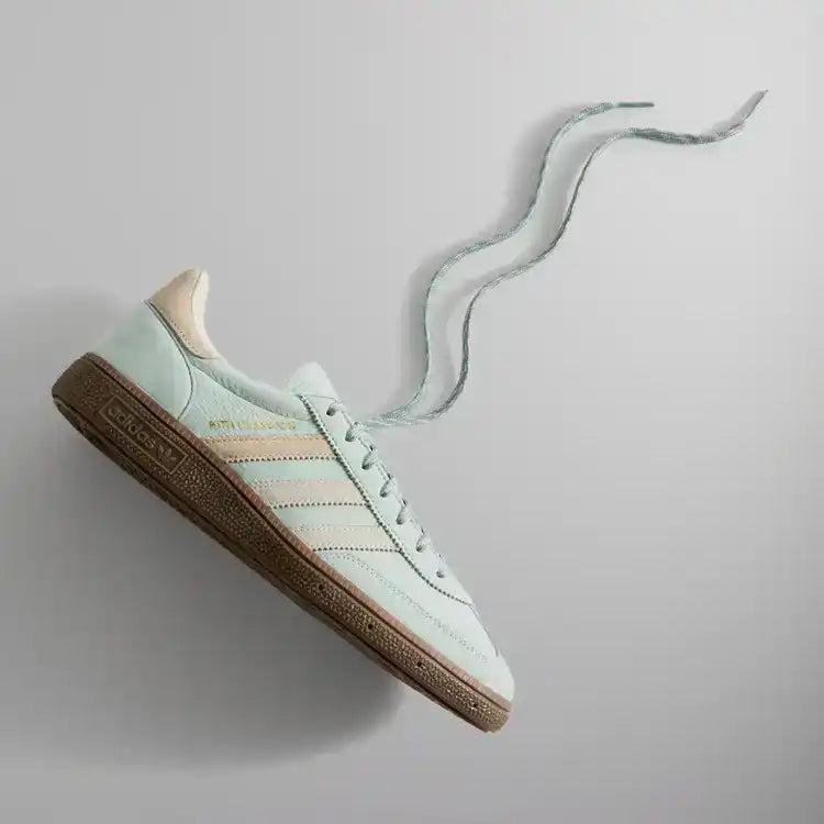 Kith x Adidas Handball Spezial Amazon Green side profile sneaker