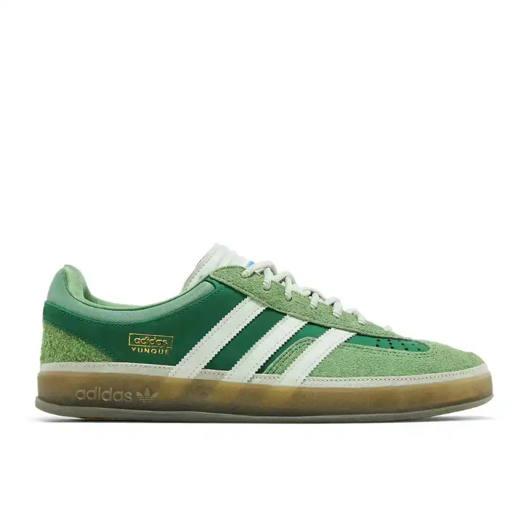Bad Bunny x Adidas Gazelle Indoor El Yunque green sneaker side profile