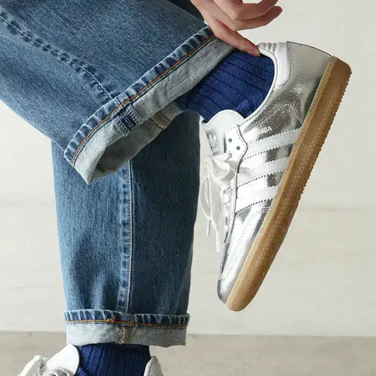 The Silver Surfer: Adidas Samba OG Metallic Cracked Leather Review