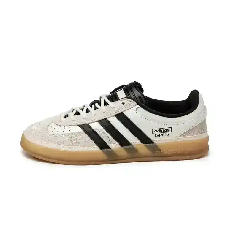 Gazelle Indoor Benito Sneakers. White and black palette.
