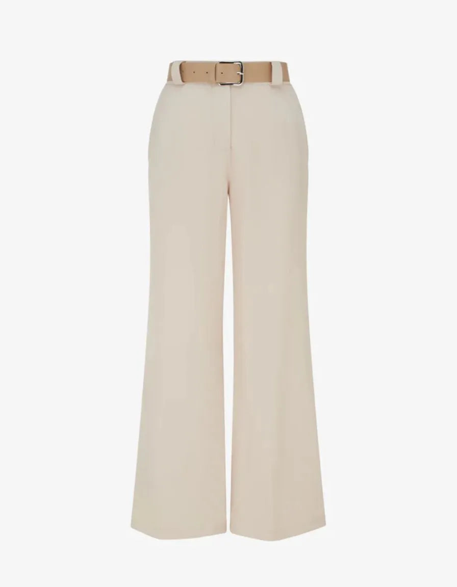 Beige Straight-Leg Pants. Beige colorway.