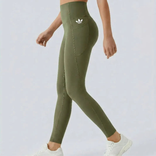 Halara High-Waist Pocket Leggings. High-waist silhouette.
