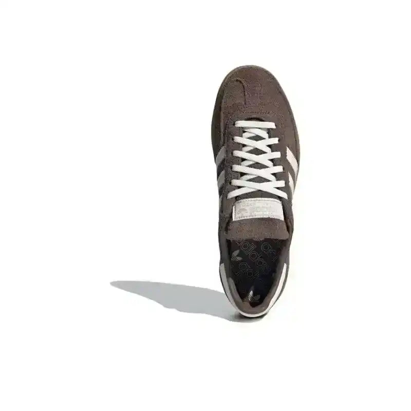 Angled view of Adidas Handball Spezial Earth Strata with gum outsole