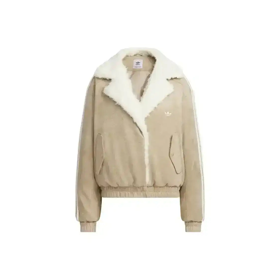 Adidas Originals oversized sherpa jacket combining comfort and style
