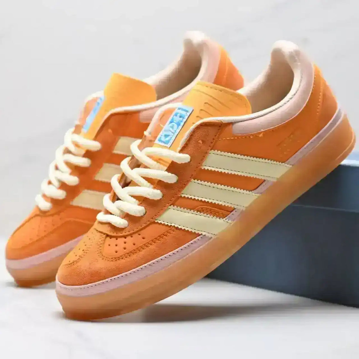 Bad Bunny x Adidas Gazelle Indoor Santurce side profile sneaker
