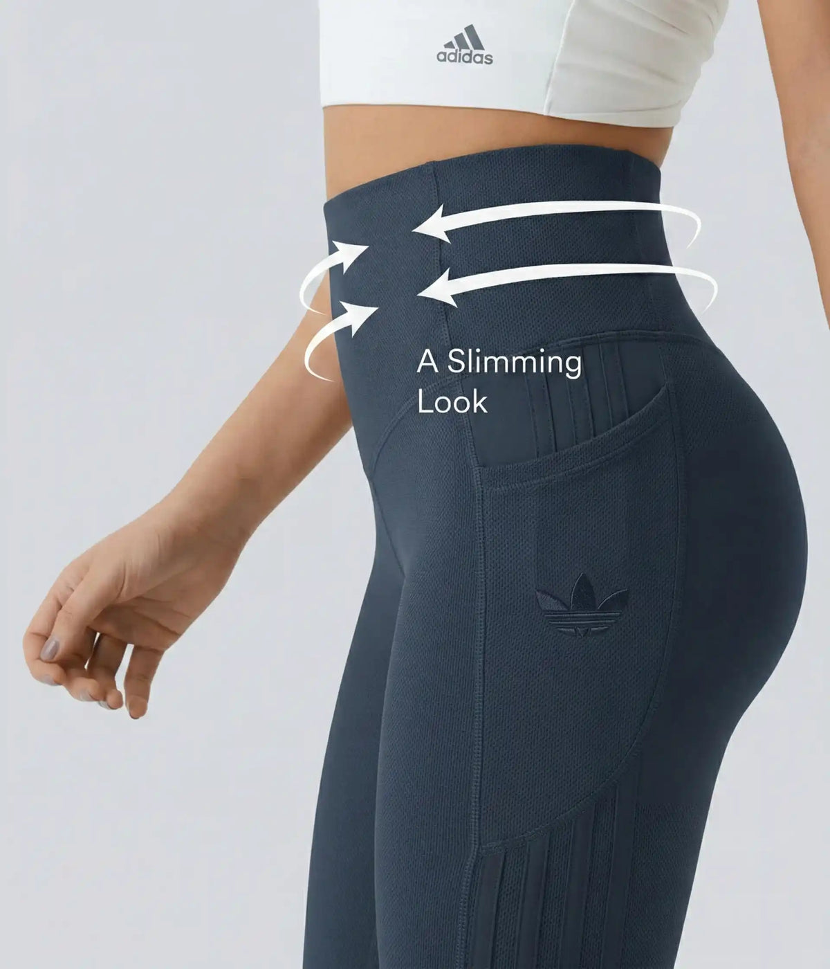 Adidas UltraSculpt Full-Length Leggings. Full-length silhouette.