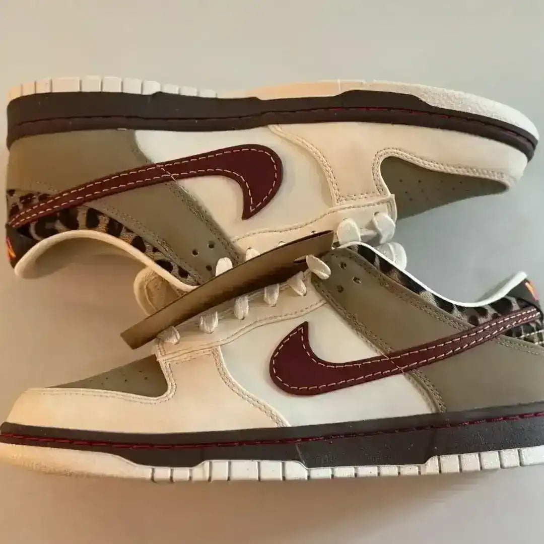Nike Dunk Low Retro SE Cheetah edition inspired by classic Nike Dunk designs, reimagined with unique detailing for modern sneaker culture.
