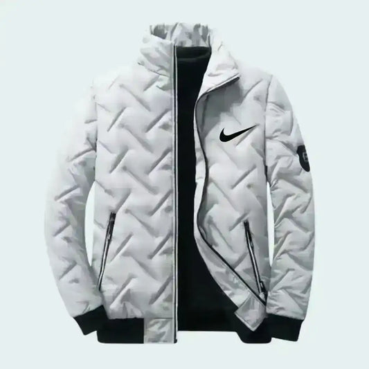 Nike zip-up jacket with high collar and premium construction
