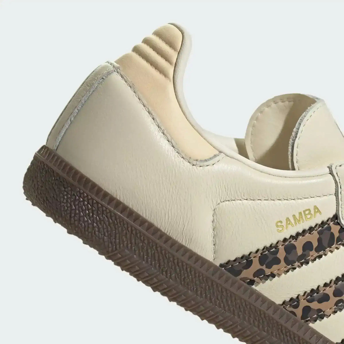 Adidas Samba OG GS Leopard Cream White side profile sneaker