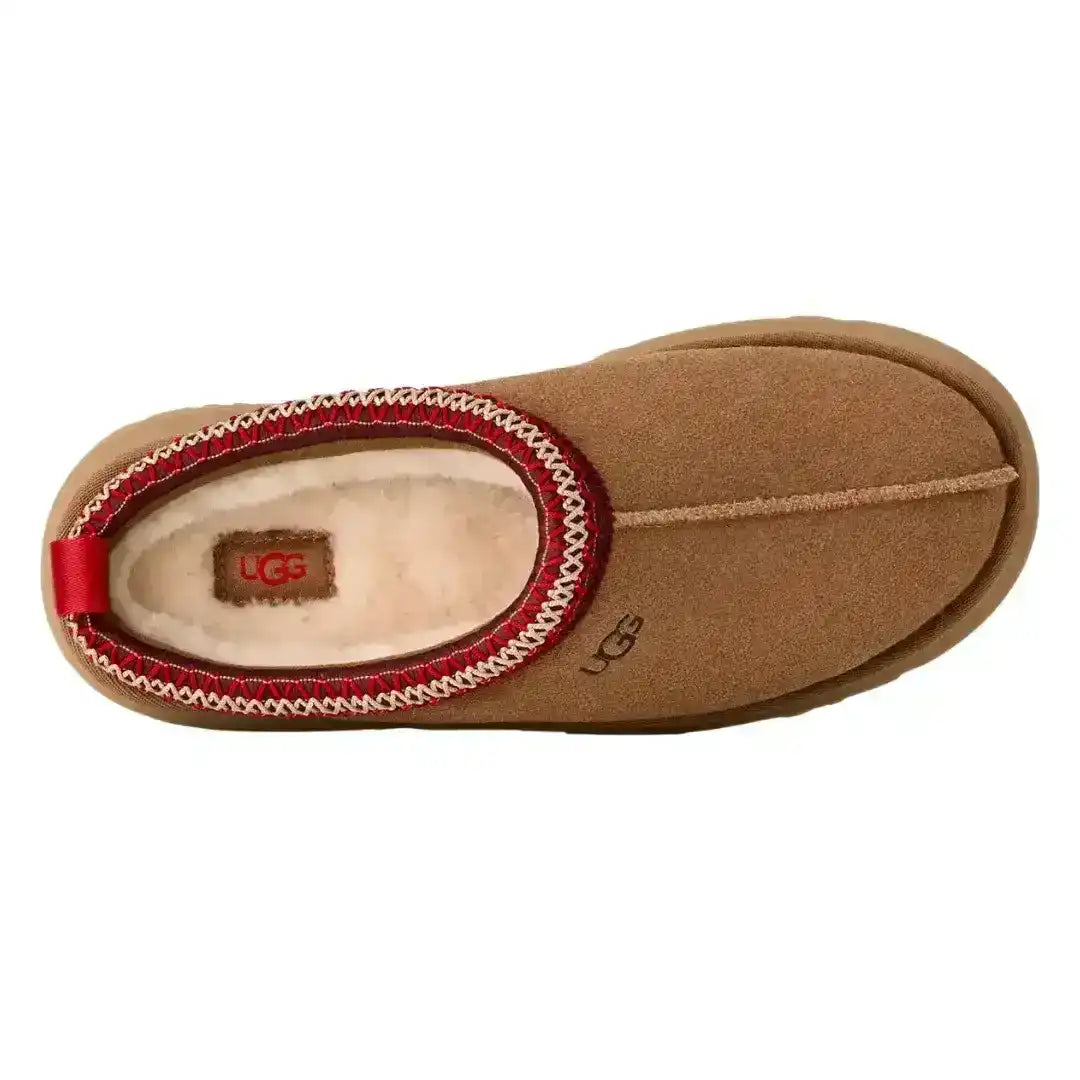 Trending beige UGG Tazz footwear with platform bottom, essential for those who love earth tones and understated elegance in shoes.