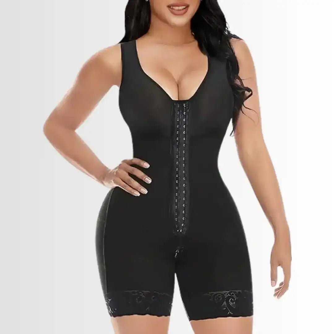 Royal Contour Shapewear Bodysuit. Shoulder straps.
