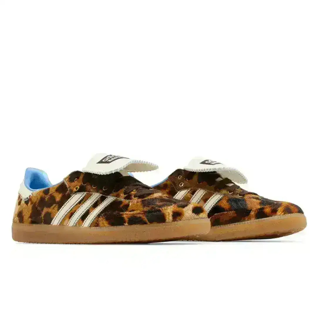Adidas Samba Leopard sneaker built on the original Samba DNA, reinterpreted with unique visual elements while maintaining its timeless silhouette.

