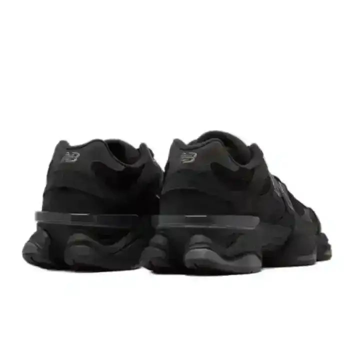 The NB 9060 “Triple Black Cat” brings a bold all-black look with mesh, suede overlays, and a chunky sculpted sole for futuristic street appeal.