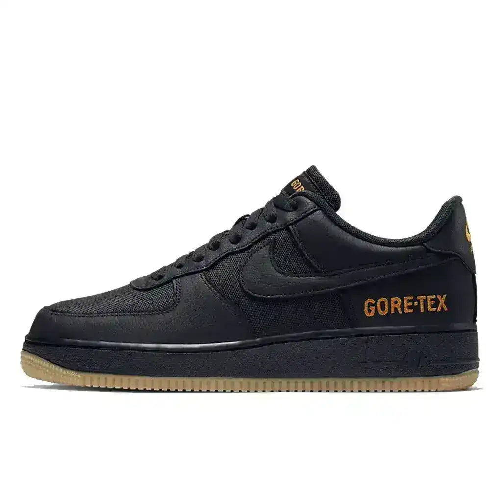 The Nike Air Force 1 Gore-Tex Black delivers waterproof protection, premium materials, and classic AF1 cushioning for durable everyday performance.