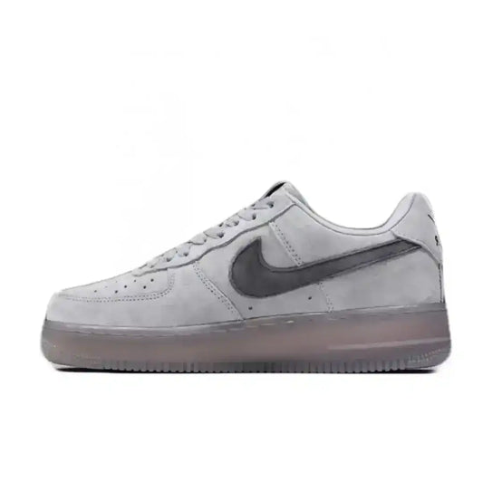Nike Air Force 1 Reigning Champ Grey Sneakers. Gray tonal palette.