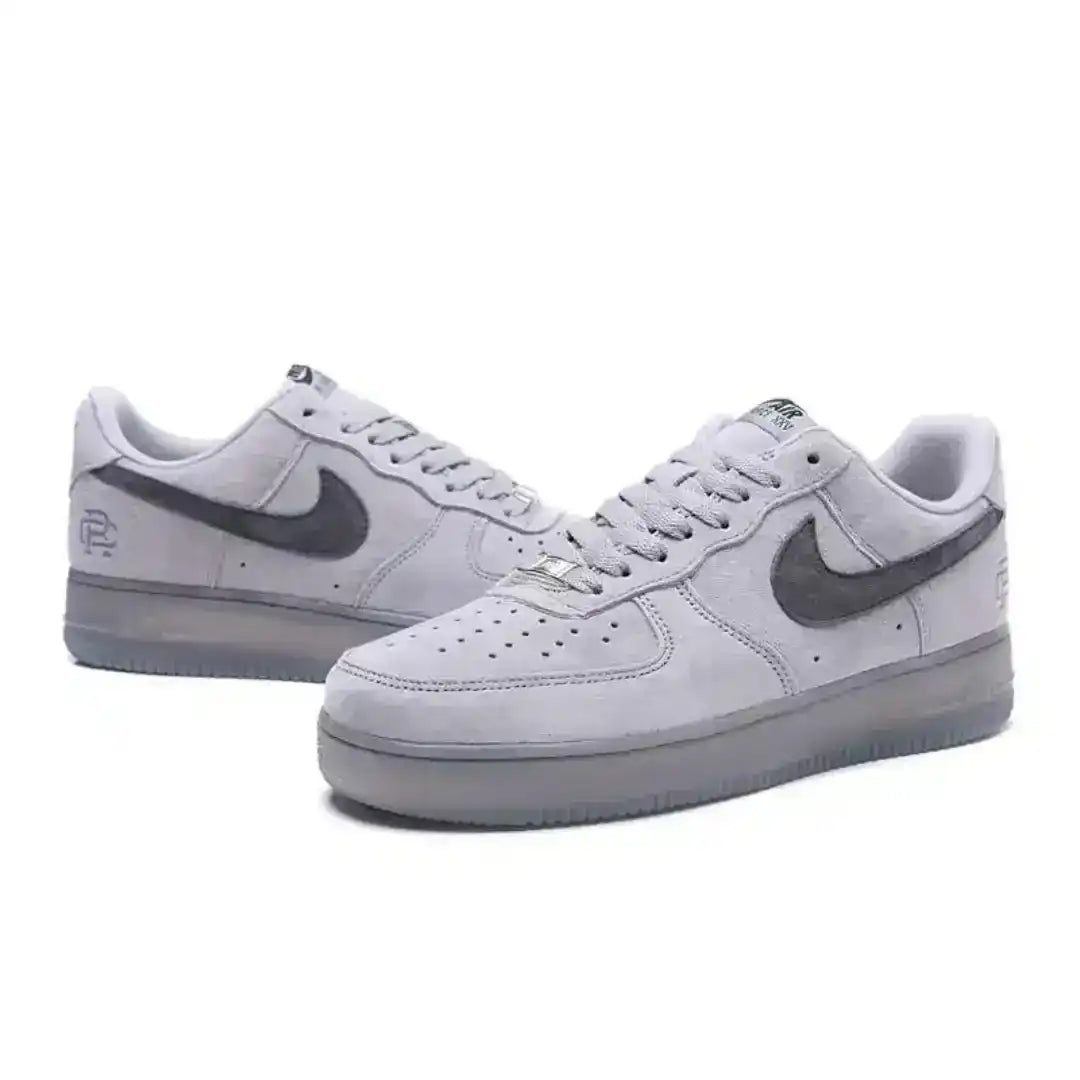 The Nike Air Force 1 Reigning Champ Dark Grey delivers a refined take on the classic AF1. Built with premium suede, clean tonal detailing, and a translucent sole, it offers a minimalist yet elevated everyday look.