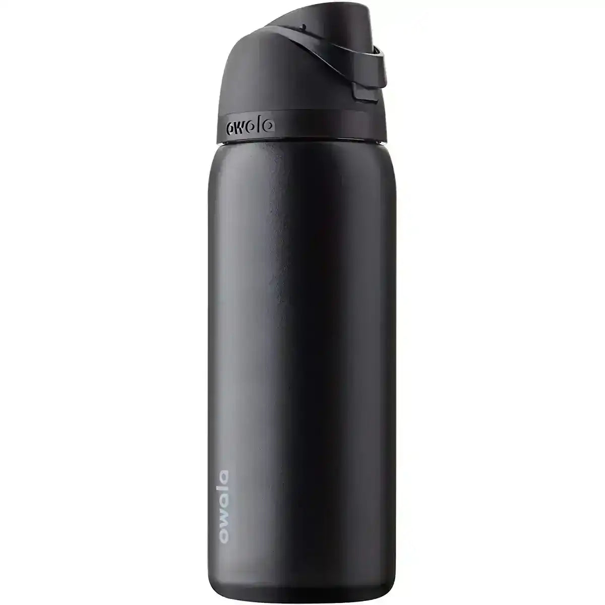 Reusable bottle with a hinged lid and carry loop, product views.